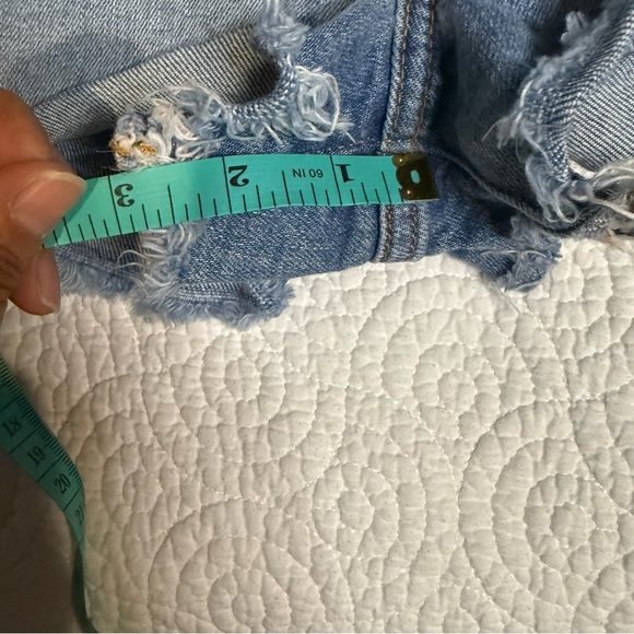 Denim Forum Blue High-Waisted the 50’s Arlo Shorts - Picture 11 of 11